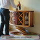 Velmorin Handcrafted Solid Wood Bar Cabinet