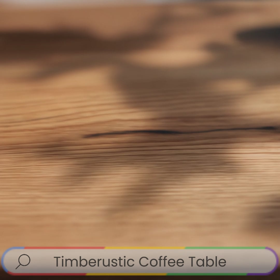 Curvalo Solid Wood Coffee Table