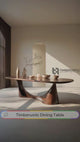 Contemporary Organic Solid Wood Dining Table