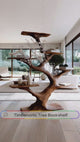 Vaeloris Sculpted Solid Wood Tree Bookshelf