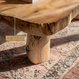 Solace Live Edge Solid Wood Coffee Table - Timberustic Coffee Table