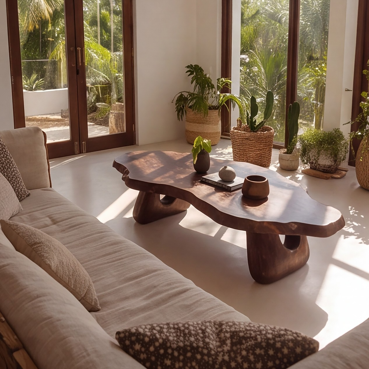Tropika Sculpted Live Edge Coffee Table - Timberustic Coffee Table