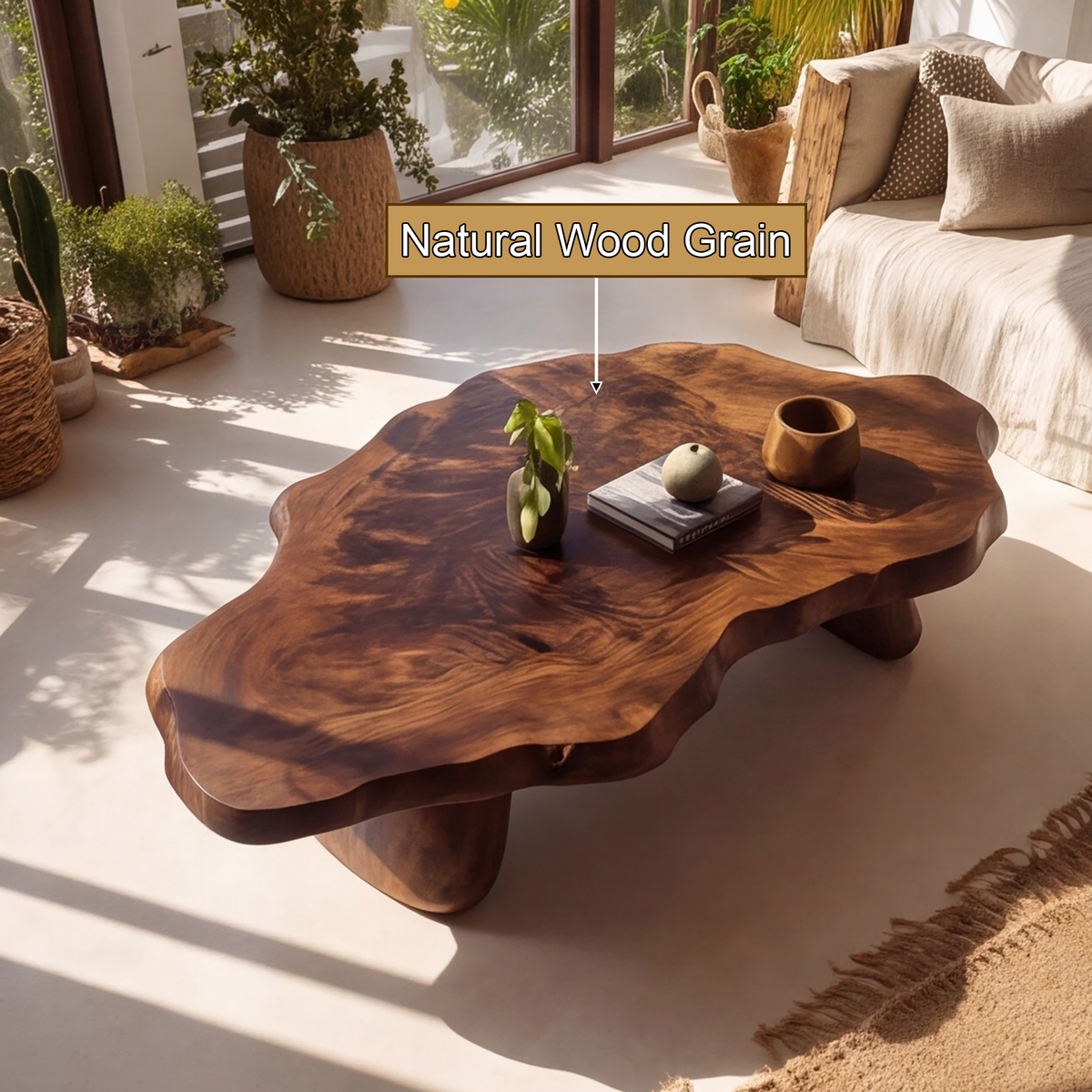 Tropika Sculpted Live Edge Coffee Table - Timberustic Coffee Table