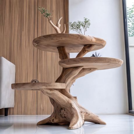 Arborflow Solid Wood Side Table - Timberustic Side Table